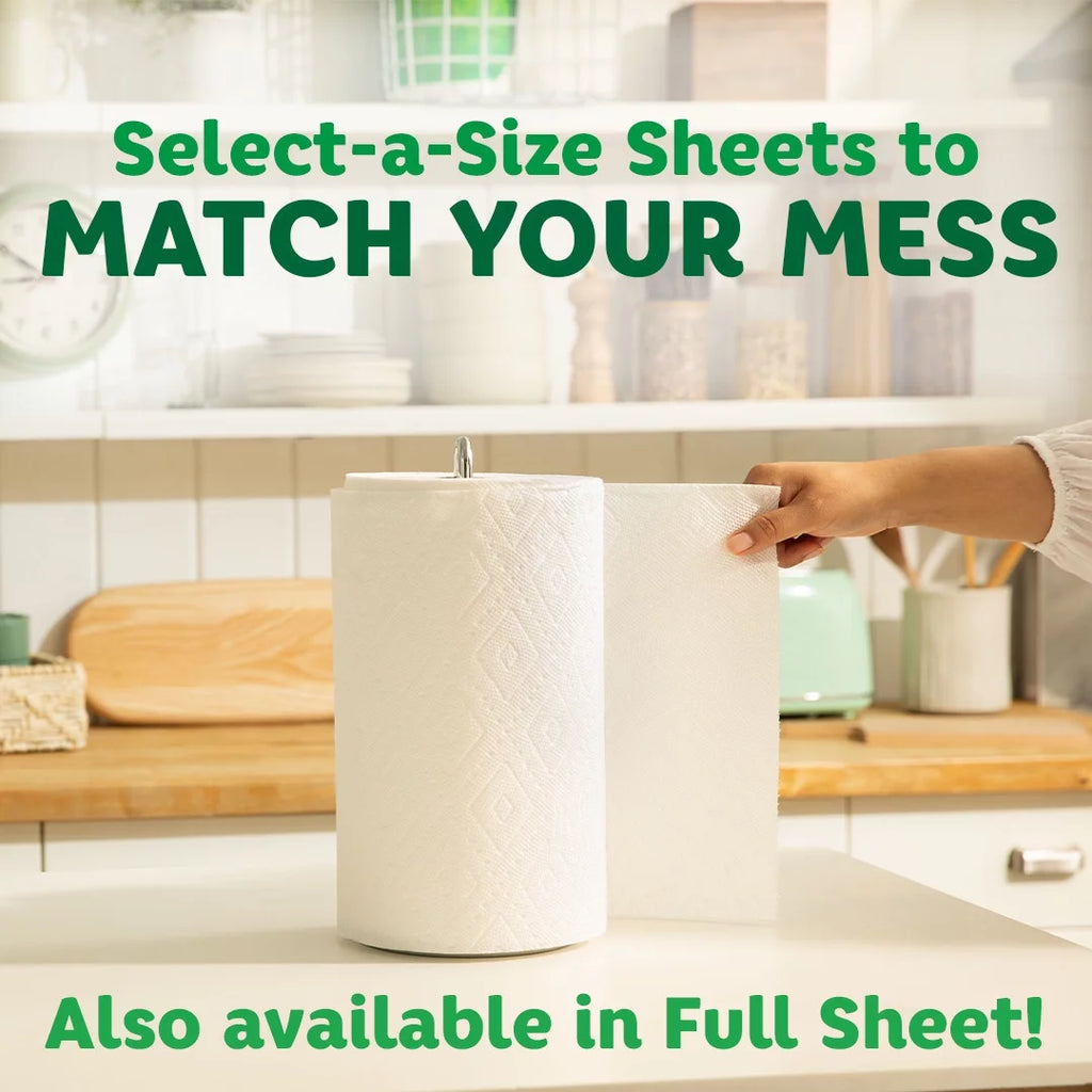 Paper Towels, 6 Mega Rolls, White T22158