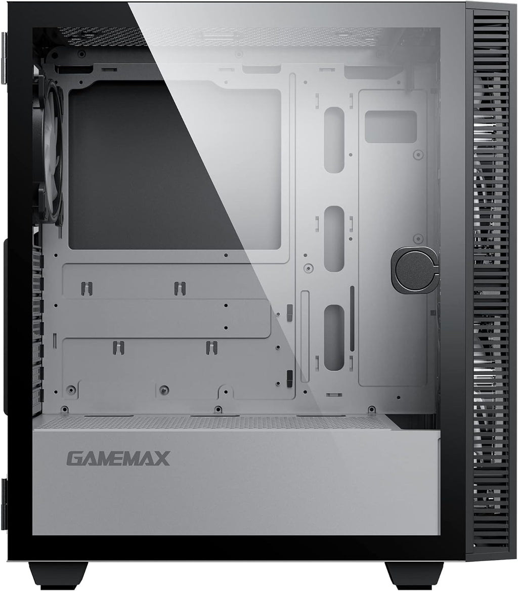 Mid-Tower ATX ARGB PC Gaming Case with Tempered Glass Side Panel T3324