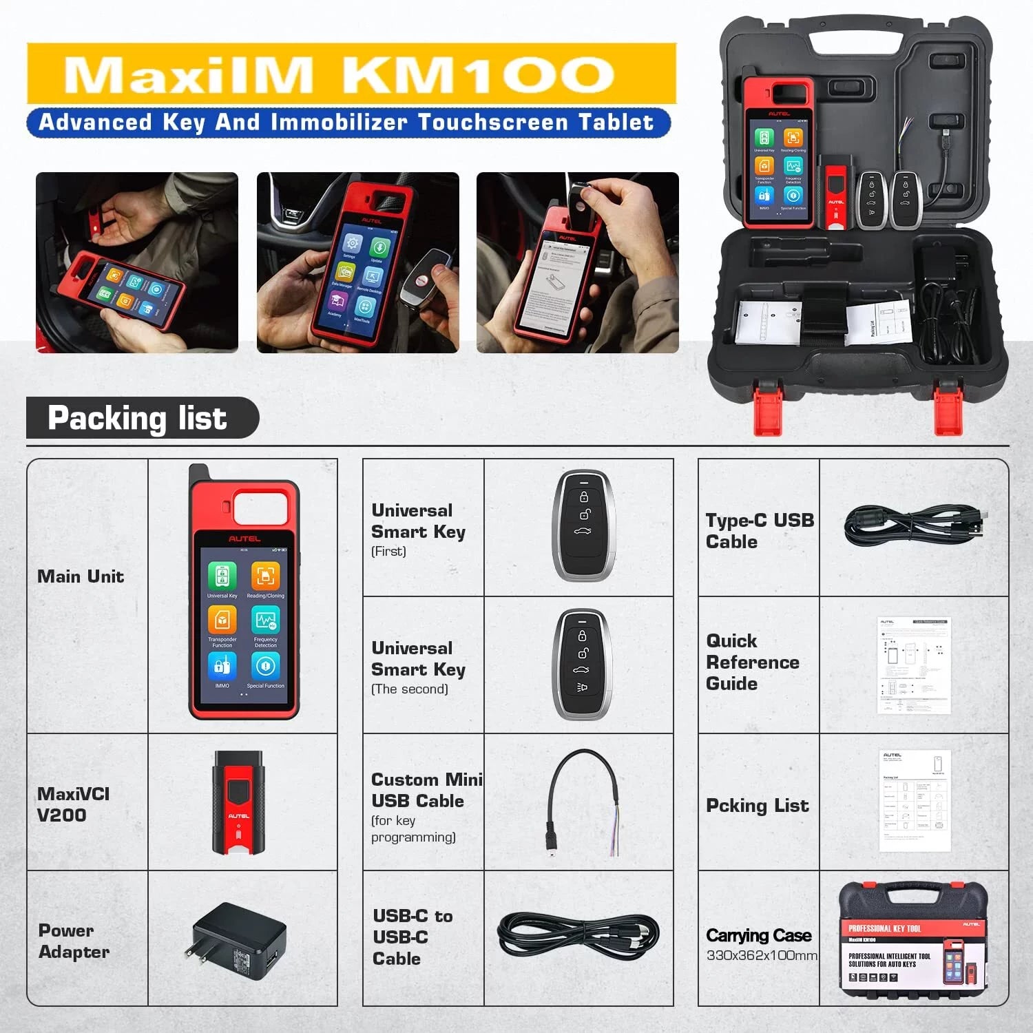Universal Key Generator Kit, Key Fob Programmer Immobilizer Tool D81554
