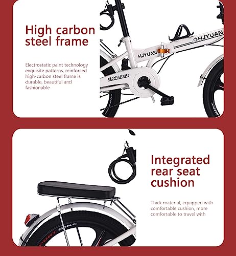 Folding Mountain Bike, 6 Speed, High Carbon Steel, Height Adjustable R263