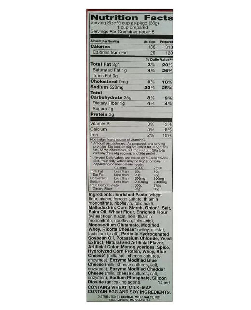 Deluxe Cheesesteak Pasta & Sauce Mix, 4.8 oz Box, 8-Pack O733144