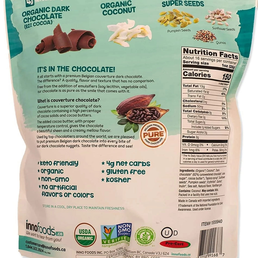 Dark Chocolate Keto Nuggets 16 Ounce K95408