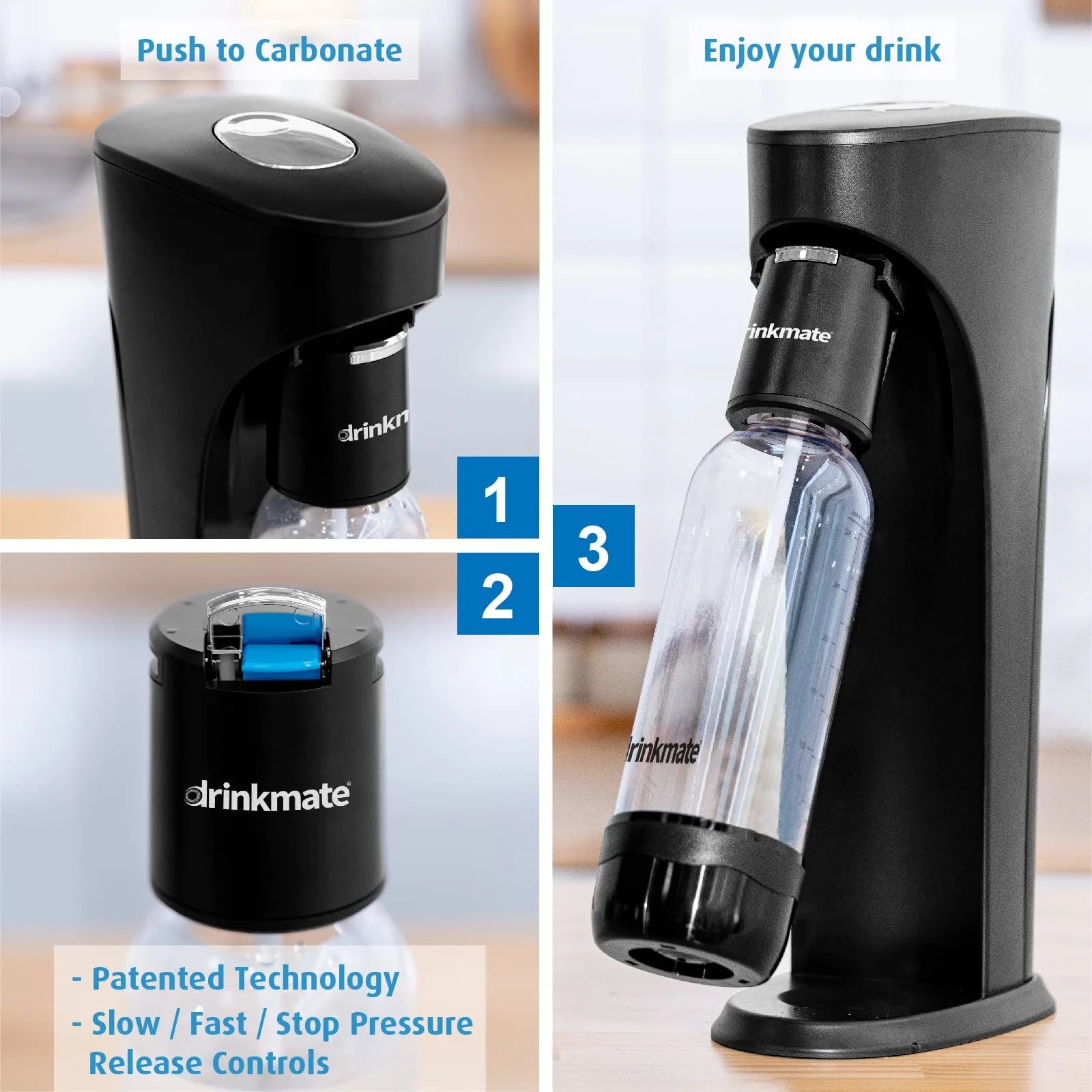Sparkling Water and Soda Maker with CO2 Test Cylinder W80500