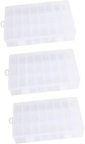 12 Pcs Plastic Storage Box Jewelry Organizer Bead Storage Containers Dragon Figurines Diamond Small Parts Organizer Earring Storage Clear Beads Electronic Components Compartment