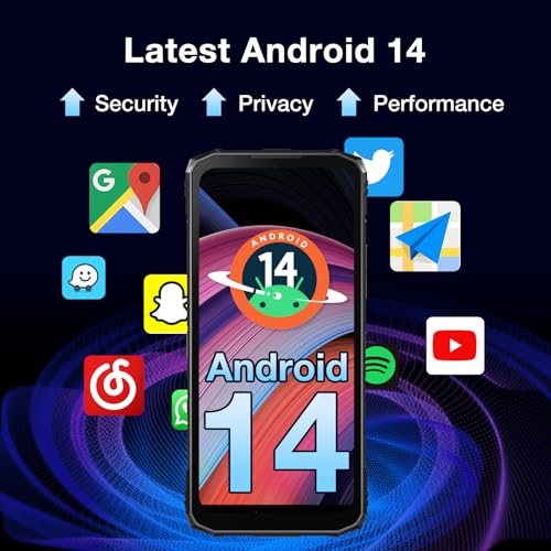 Rugged Smartphone Unlocked, 20GB RAM 256GB, 6.56" 90Hz Display, 50MP Camera T43955