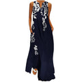 TANGNADE Women's Maxi Dresses Sleeveless Long Dress Casual Sundresses with Pockets Loose Flowy Beach Dresses