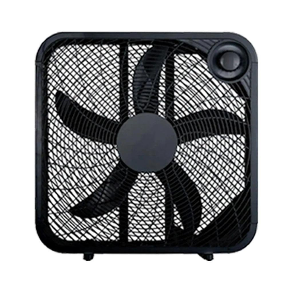 20 Inch 3 Speed Box Fan, Black Z75051