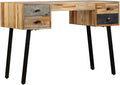 Writing Desk,Office Desk with Drawers,Study Desk,Secretary Desk,Bedroom Desk,with 4 Drawers,Can be Used as a Computer Table, Worktable, Solid Reclaimed Teak 43.3"x19.6"x29.9"
