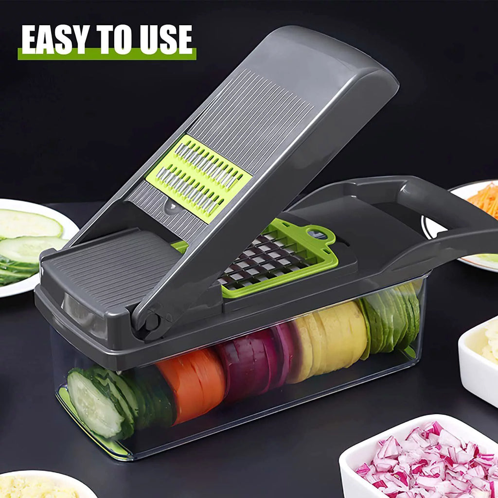 12 in 1 Vegetable Chopper with Container D39269