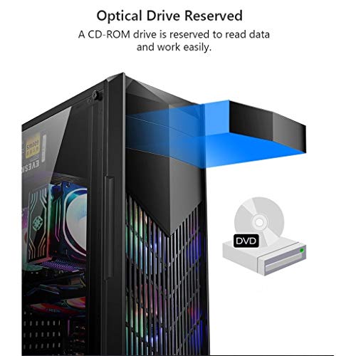 Mid-Tower PC Gaming Case ATX/M-ATX/ITX, Transparent Side Panels, USB 3.0 W8661
