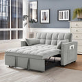 NicBex Full Pull Out Sofa Bed Sofa Bed Convertible Pull Out Couch Bed Sofa Sleeper Folding Chair Bed with Pillows, Pockets,3 in 1 Convertible Sleeper Sofa Bed, Gray