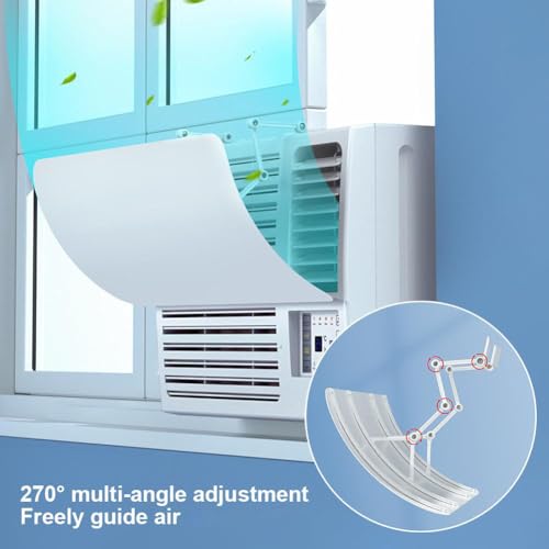 Window Air Conditioner Deflector, Adjustable Vent Deflector for Wall Units C3875