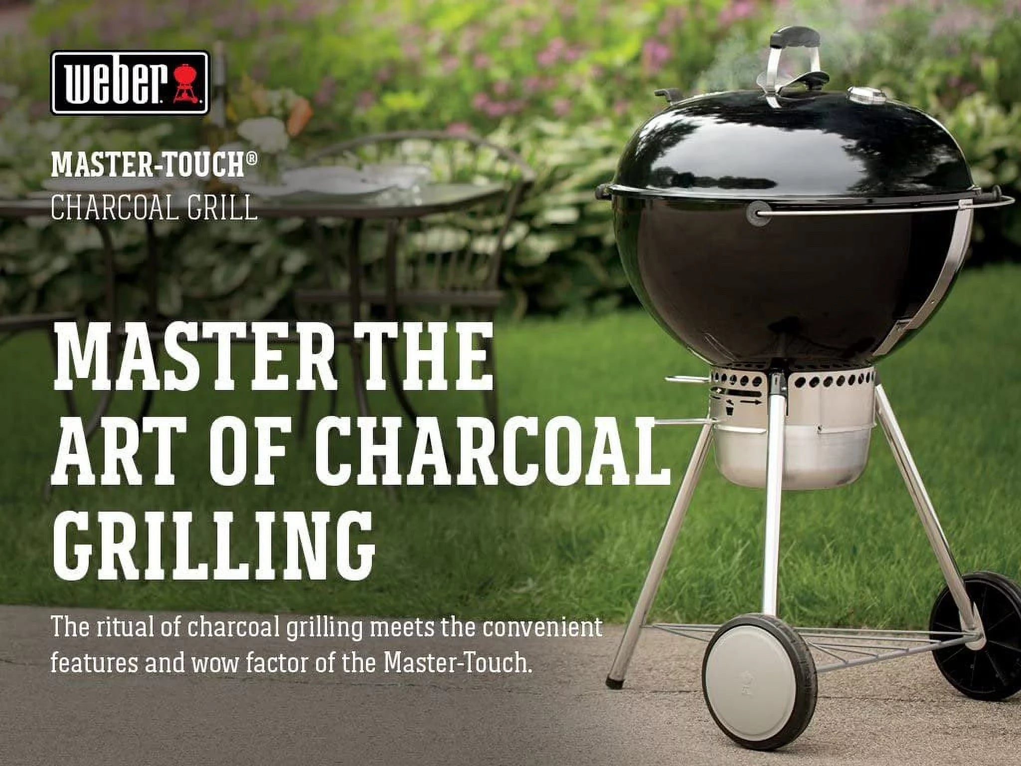 Charcoal Grill, 22-Inch, Black F117278