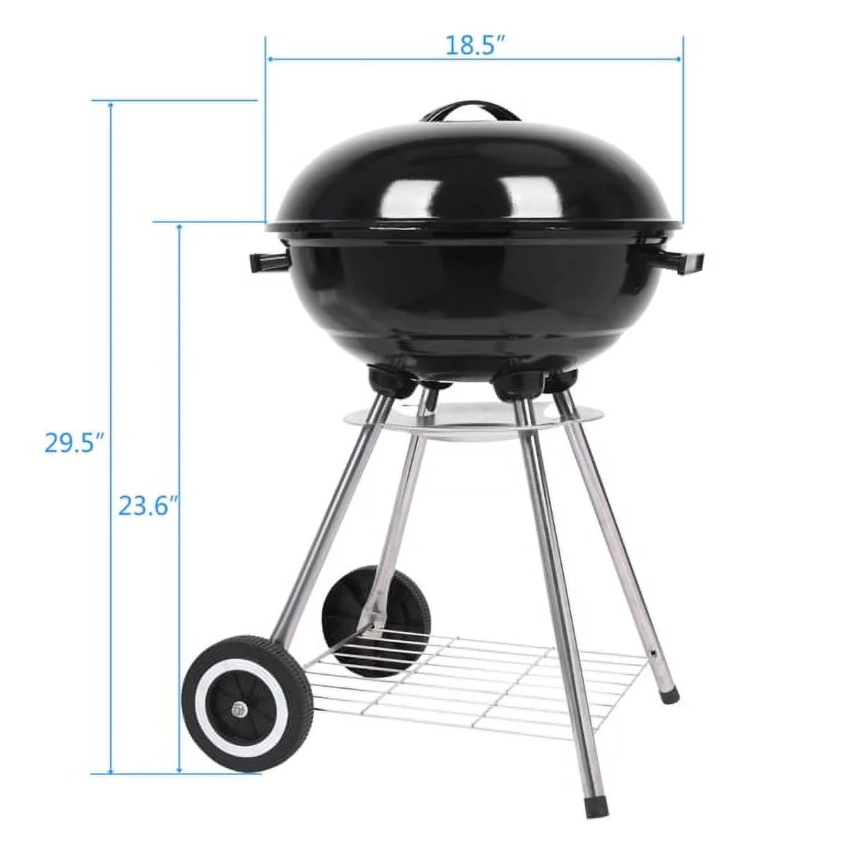 Charcoal Grill Outdoor Portable BBQ Stainless Steel 18 Inch J905