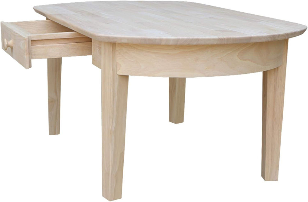 Oval Coffee Table, Unfinished K332
