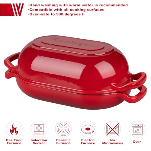 Enameled Cast Iron Dutch Oven with Lid for Bread Baking, 5QT M245