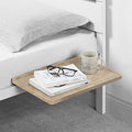 SunnyPoint Bedside Shelf, Office Divider Shelf; Clamp on Shelf for Bunk Bed, Lofts & Bed Frame. (Standard - 13.78" X 9.84" X 2.21", Dark Oak)