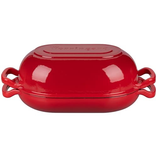 Enameled Cast Iron Dutch Oven with Lid for Bread Baking, 5QT M245