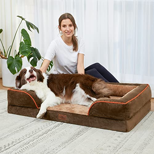 Orthopedic Cooling Dog Bed with Removable Cover for Extra Large Dogs R364433