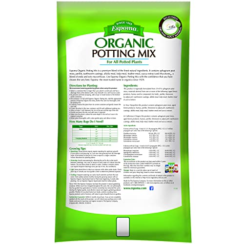Organic Potting Soil Mix for Indoor & Outdoor Containers, 16 qt C113