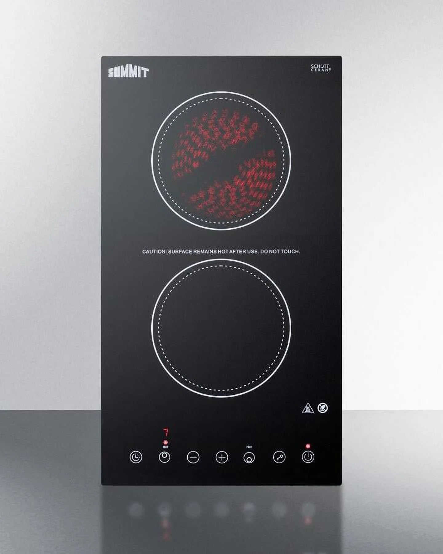 2-Burner Electric Cooktop in Black F293677