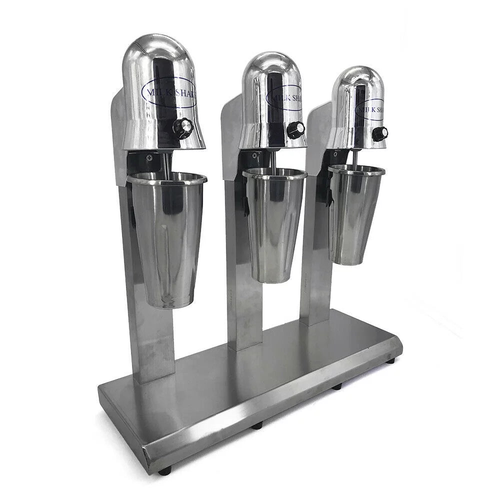 3 Head Milkshake Mixer Stainless Steel Electric U1368