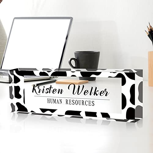 Acrylic Desk Name Plate Personalized Office Gift C5468