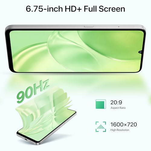 Unlocked 5G Cell Phone, 128GB Expandable, 50MP Camera, 6.75" 90Hz Display, Dual SIM Y561