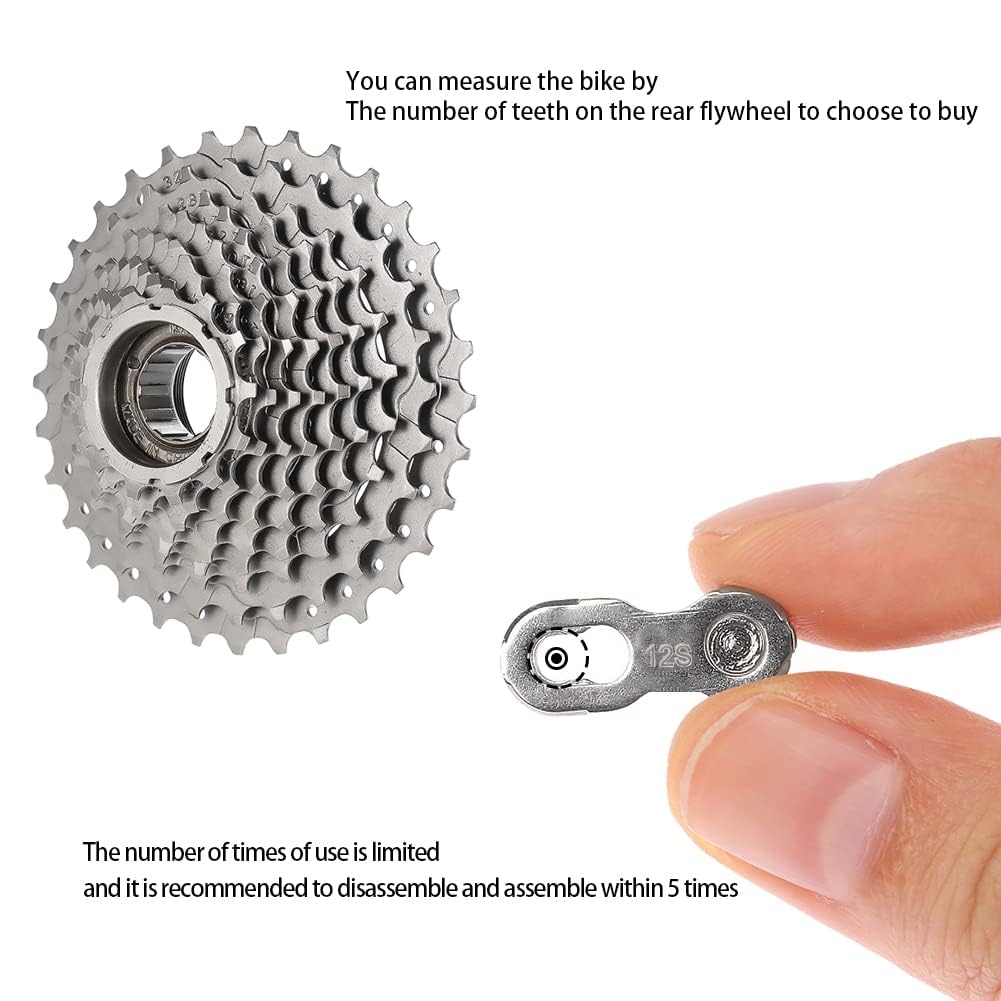Bicycle Master Link Connector 12 Speed, Reusable Chain Link, 5 Pack P574781
