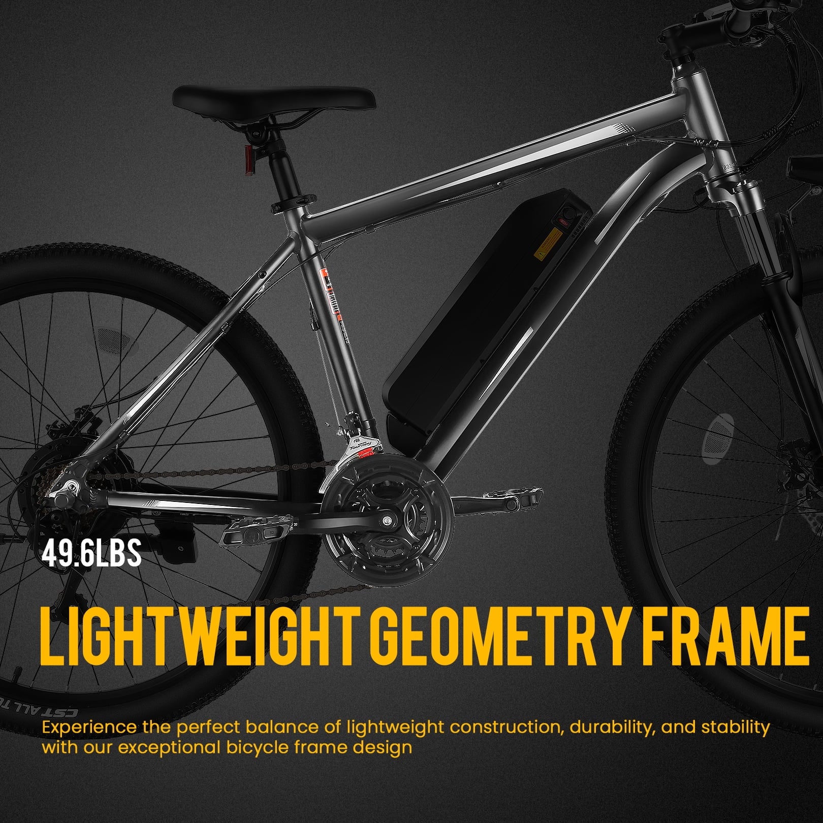 27.5" Electric Bike for Adults 500W Mountain Ebike with Removable Battery H822