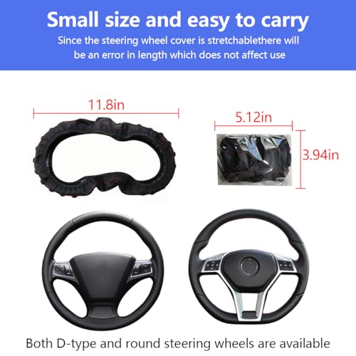 Car Steering Wheel Cover, Elastic Stretch Grip, 14.5-15 Inch Universal W5172