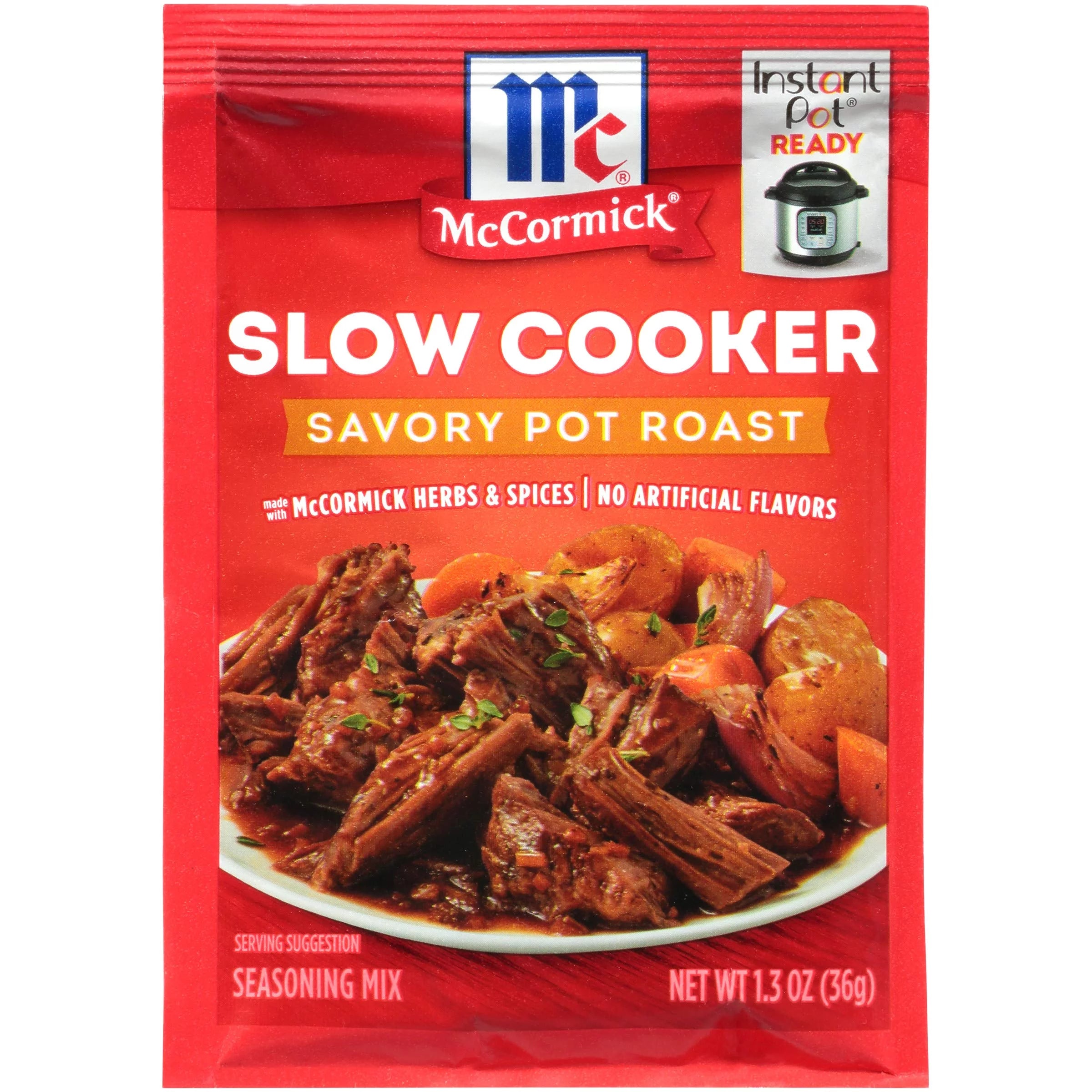 McCormick Slow Cooker Savory Pot Roast Seasoning Mix, 1.3 oz (Pack of 8)