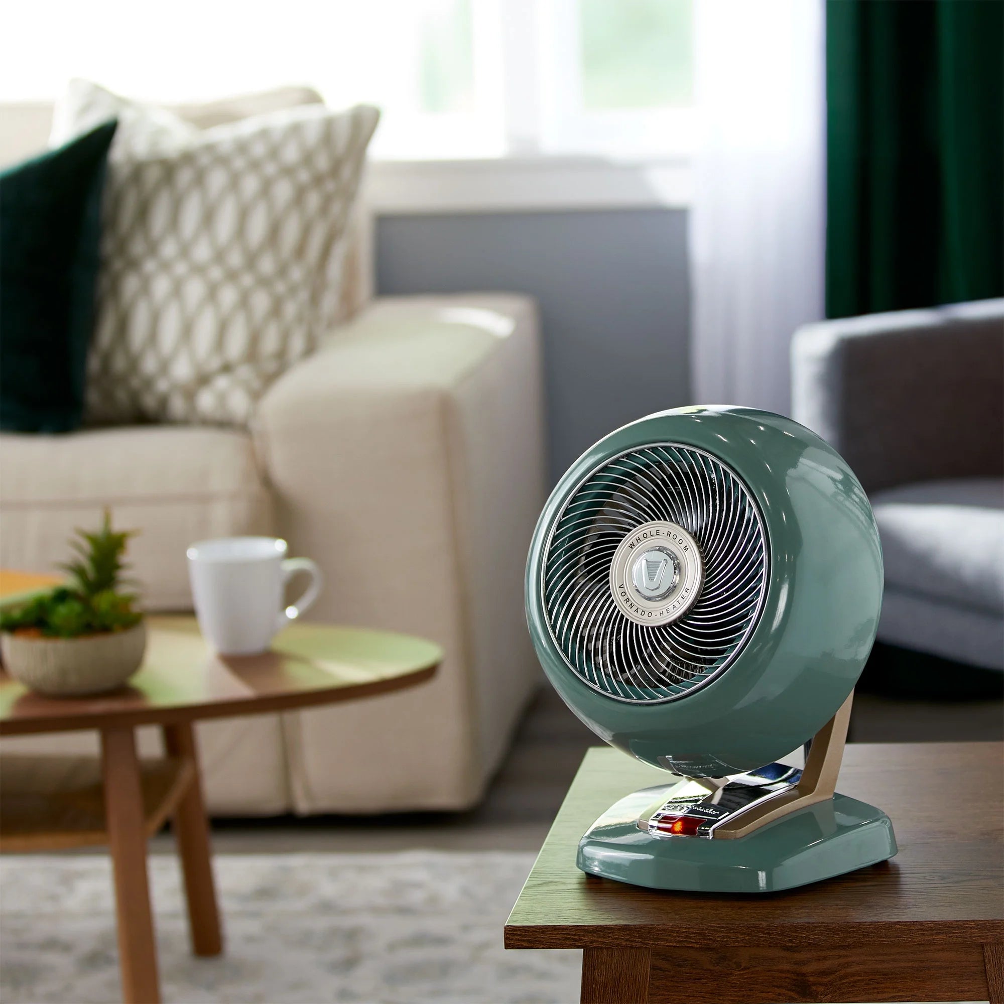 Vintage Portable Electric Space Heater, Green L212