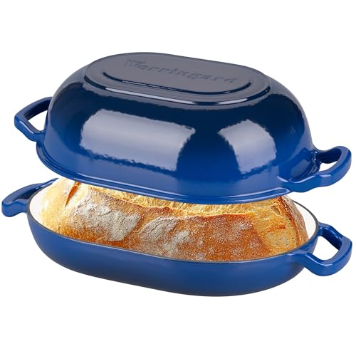 Enameled Cast Iron Dutch Oven with Lid for Bread Baking, 5QT M245