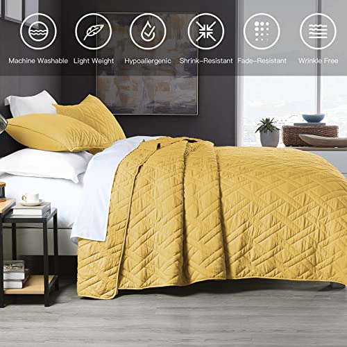 Quilt Set King Size Beige Bedspread, Modern Quilted Clouds Pattern Lightweight Microfiber W906466