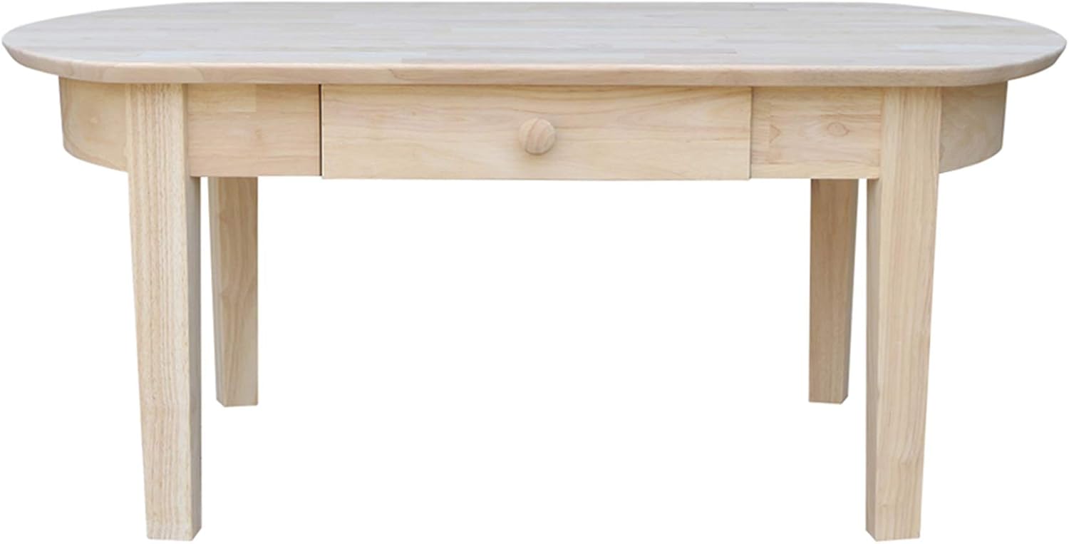 Oval Coffee Table, Unfinished K332