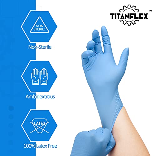 Disposable Nitrile Gloves 6 mil Heavy Duty, Latex Free Powder Free O417952