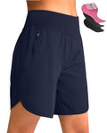 Women's Mountain Bike Shorts 4D Padded Cycling Shorts with Zipper Pockets High Waist Biking Riding Bicycle Shorts