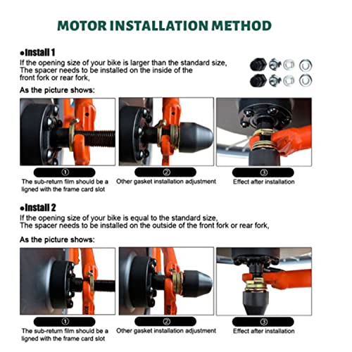 Electric Bike Conversion Kit Rear Wheel 48V 1000W Brushless Hub Motor P404