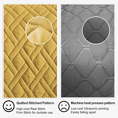 Quilt Set King Size Beige Bedspread, Modern Quilted Clouds Pattern Lightweight Microfiber W906466