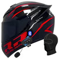 Integrated Motorcycle Helmet DOT Approved Flip-Up Motorcycle Helmet with mask Modular Full Face Motorcycle Helmet for Men and Women