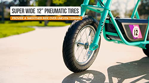 24V Electric Minibike with Retro Style, 12" Air-Filled Tires Z9951