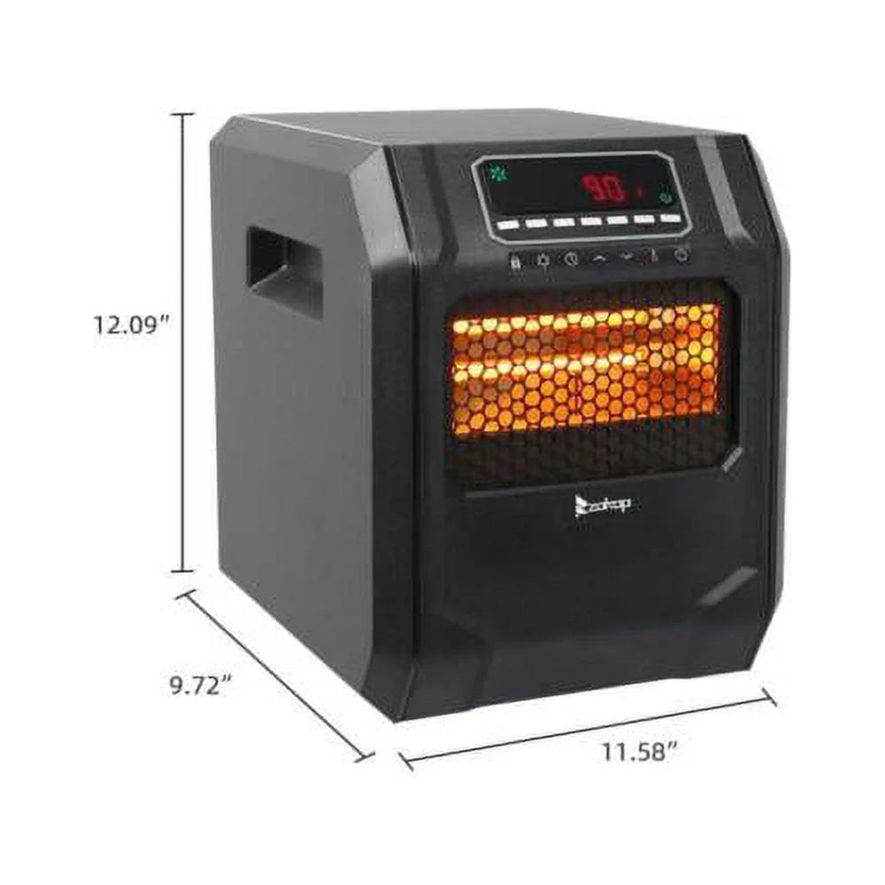 Portable Electric Infrared Space Heater with Remote J61549