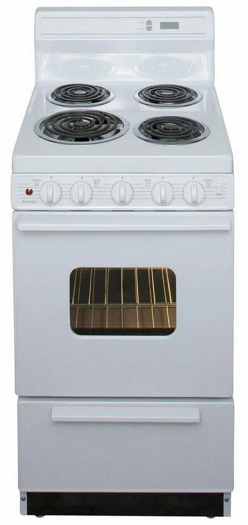 PREMIER EAK220OP  20" FREESTANDING COIL ELECTRIC RANGE White
