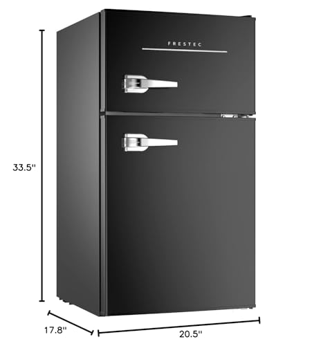 Mini Fridge with Freezer, 2-Door Compact Refrigerator for Bedroom Dorm Office Apartment C326