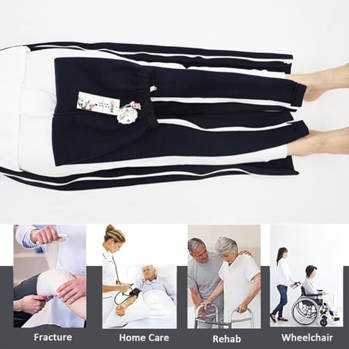Side Zipper Patient Pants, Soft Cotton O5946