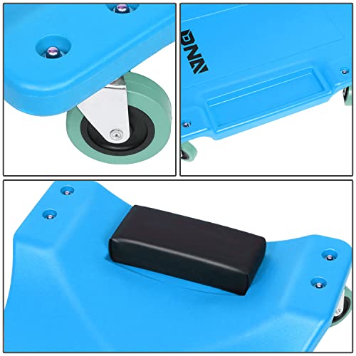 Low Profile Automotive Creeper with Padded Headrest, Red U80837