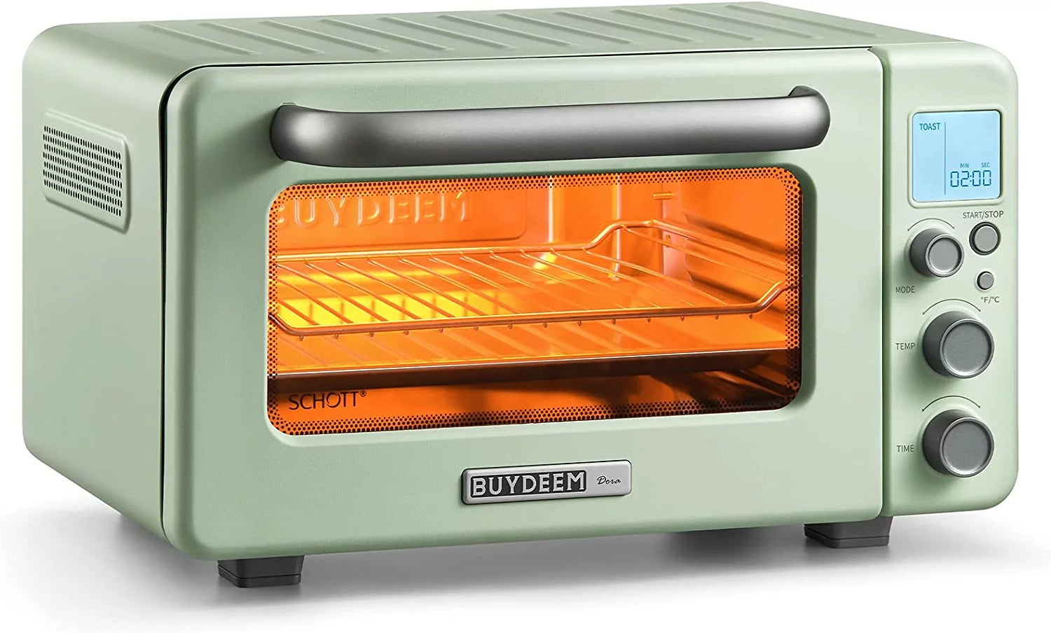 7-in-1 Digital Air Fryer Toaster Oven, 11QT, Mint Green L904