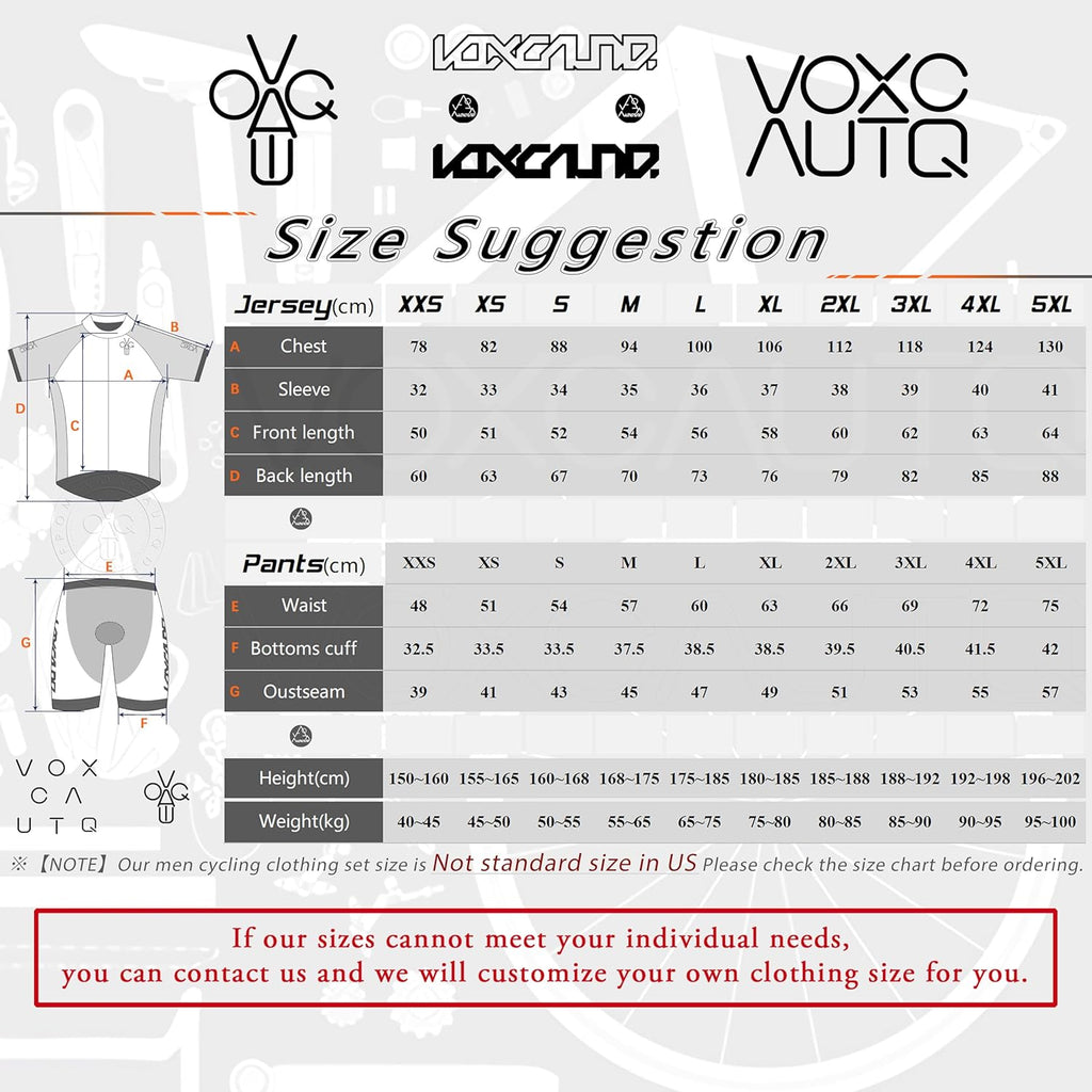 Men's Cycling Jersey Set with Bib Shorts N959286
