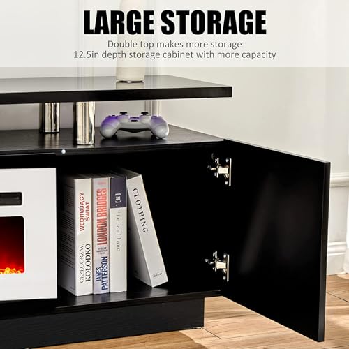 Fireplace TV Stand with 40" Fireplace, 80" Entertainment Center for TVs Up to 90" M79326